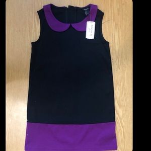 Black and purple dress